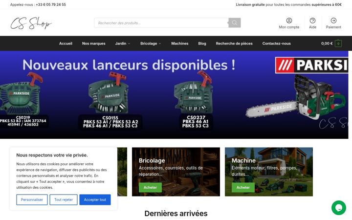 Captură de ecran a csshop.fr