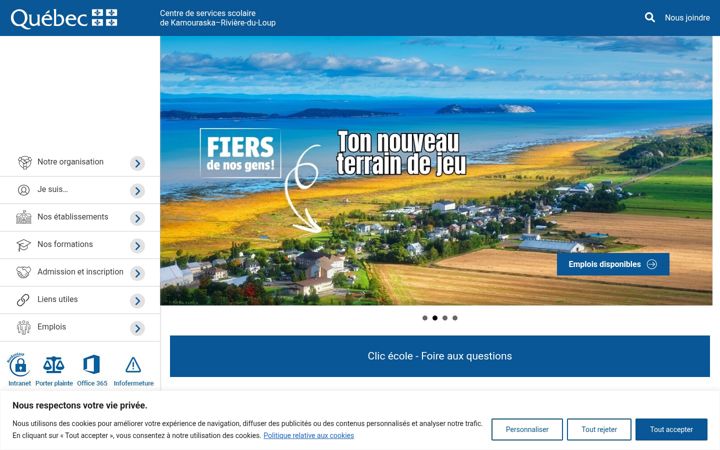 Screenshot of csskamloup.gouv.qc.ca