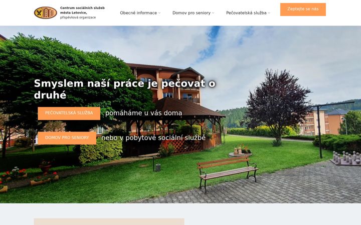 Skärmbild av cssletovice.cz