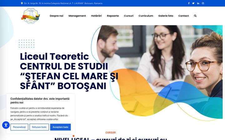 Screenshot of cssmsbotosani.ro