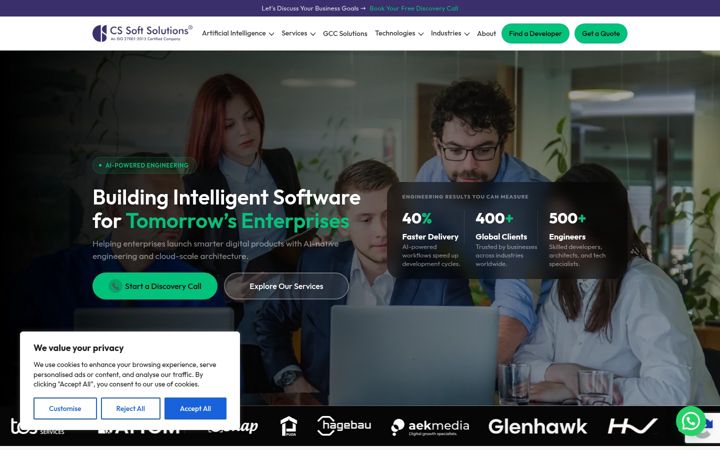 Screenshot of cssoftsolutions.com