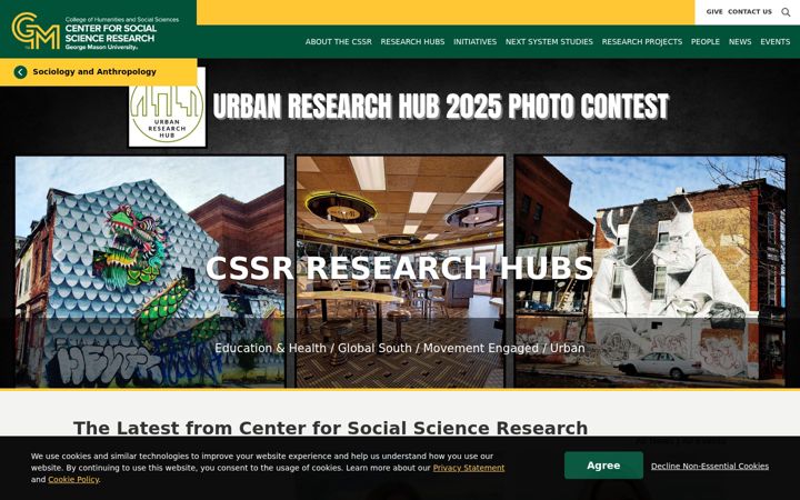 Screenshot of cssr.gmu.edu