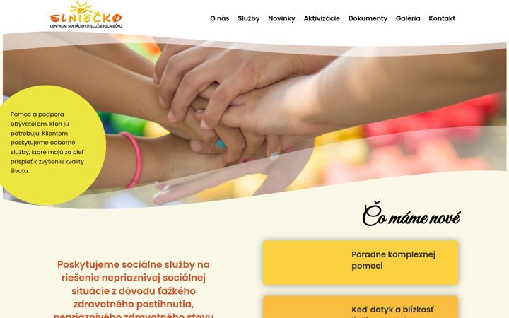 Screenshot of cssslniecko.sk