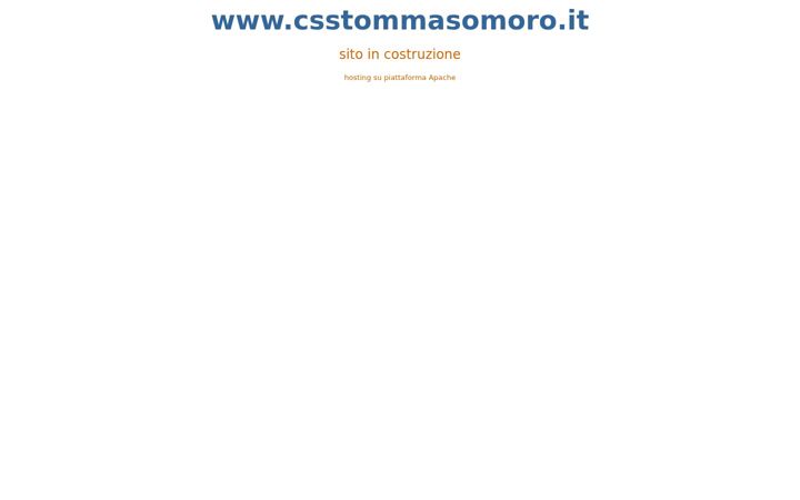 Screenshot of csstommasomoro.it