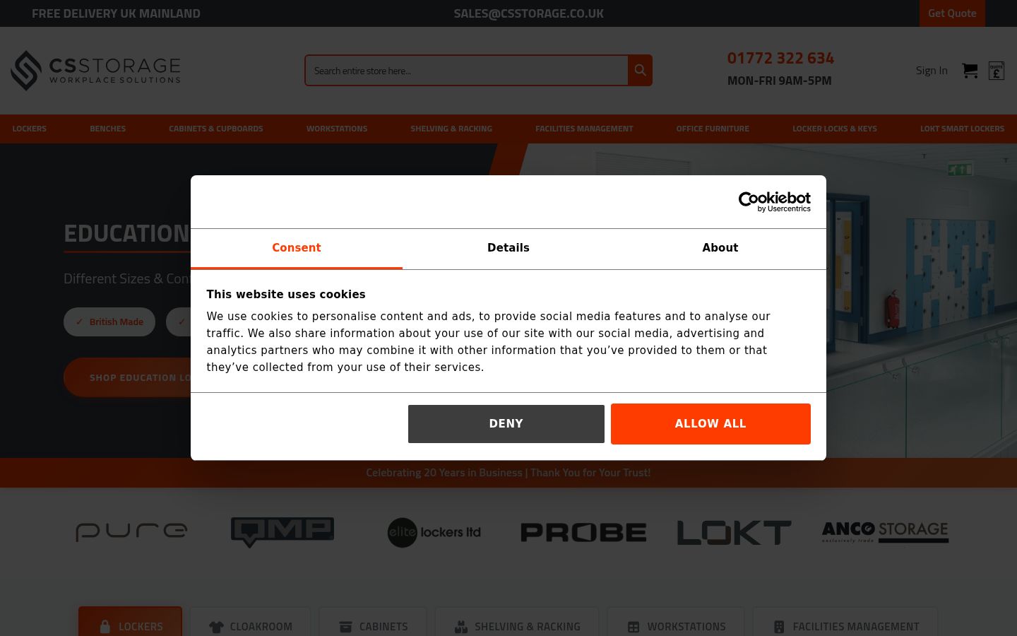 Sutikimo reklamjuostės, rodytos prieš bet kokią sąveiką, ekrano kopija