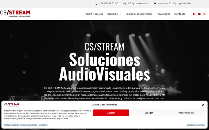 Captură de ecran a csstream.es