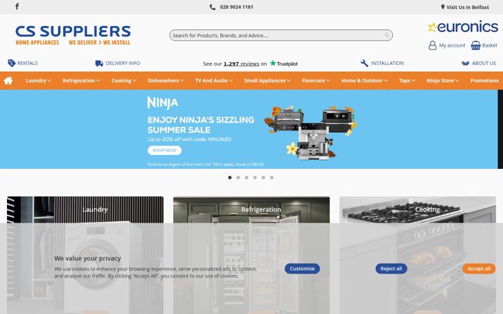 Screenshot of cssuppliers.co.uk