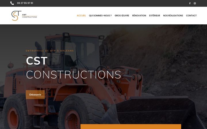 Screenshot of cst-constructions.fr