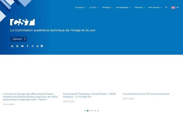 Screenshot of cst.fr