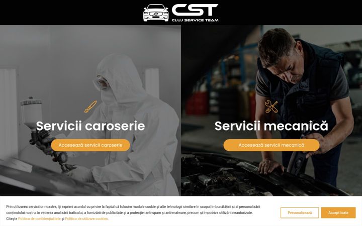 Screenshot of cstcluj.ro