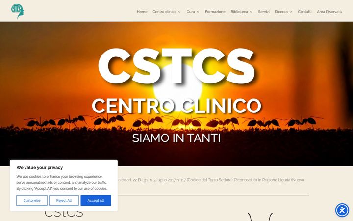 Screenshot stránky cstcs.it