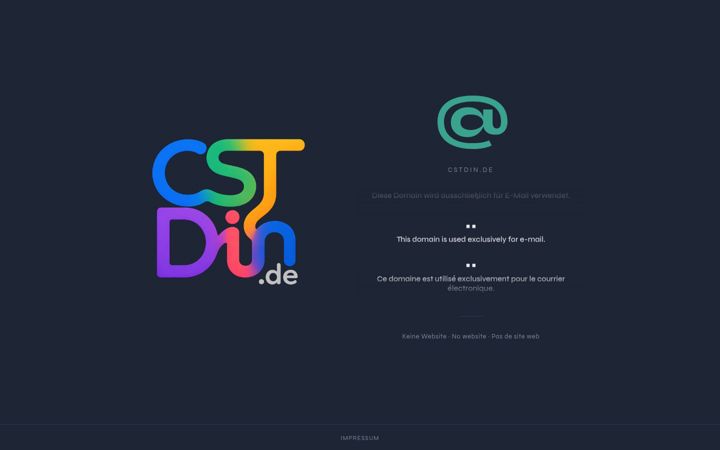Screenshot of cstdin.de