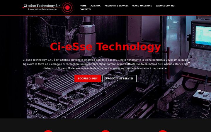 Screenshot stránky cstechnology.it