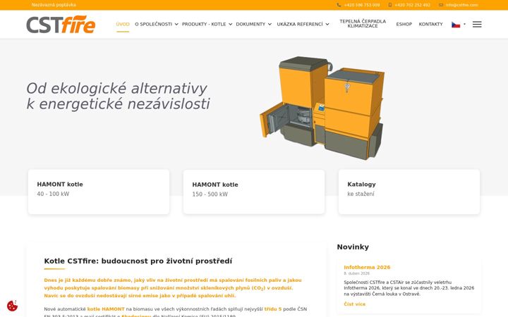 Screenshot of cstfire.com
