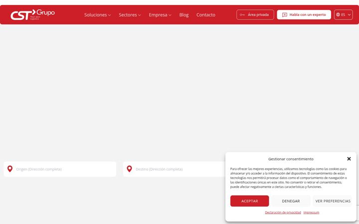 Screenshot of cstgrupo.com