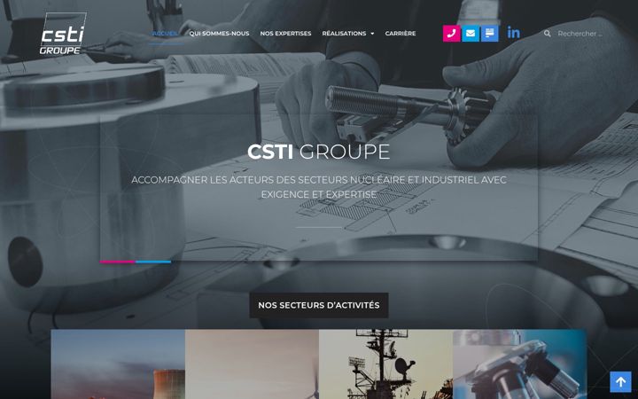 Screenshot of csti-groupe.com