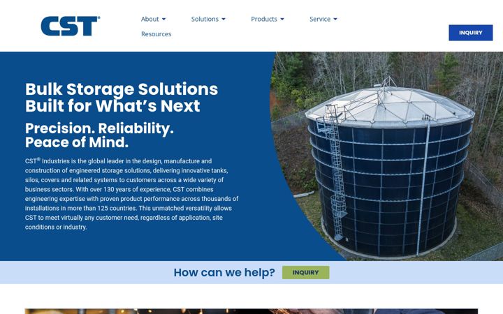 Screenshot of cstindustries.com