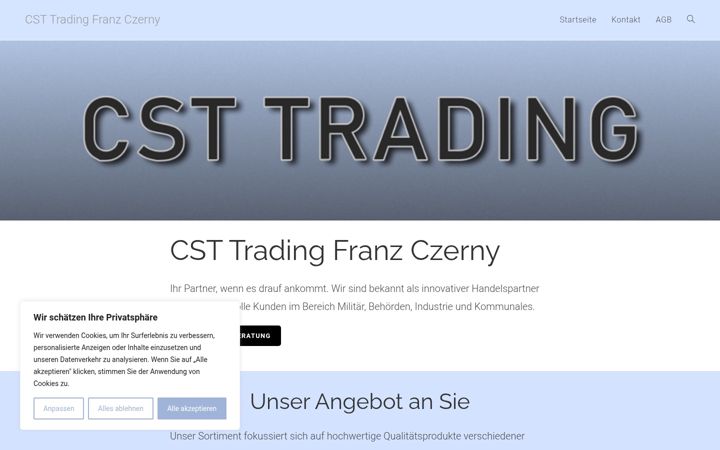 Screenshot of csttrading.de