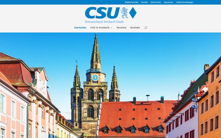Screenshot του csu-ansbach.de