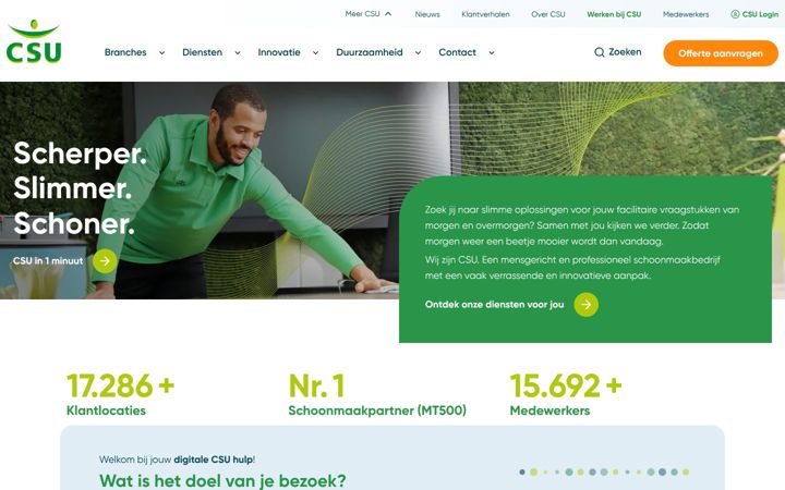 Screenshot di csu.nl