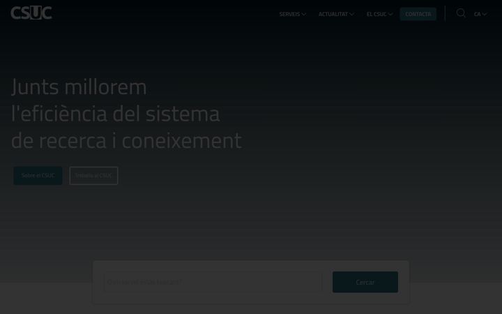 Screenshot of csuc.cat