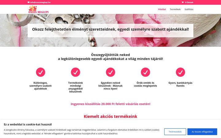 Screenshot von csucsmeglepi.hu