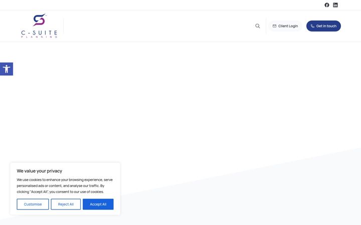 Screenshot of csuiteplanning.com