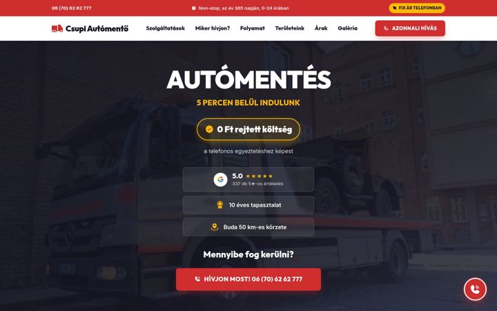 Screenshot of csupiautomentes.hu