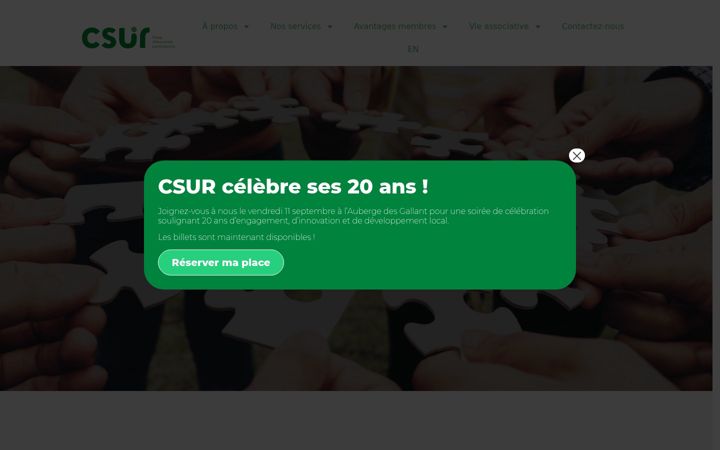 Screenshot of csur.ca