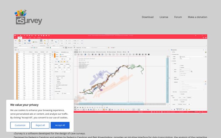 Screenshot stránky csurvey.it