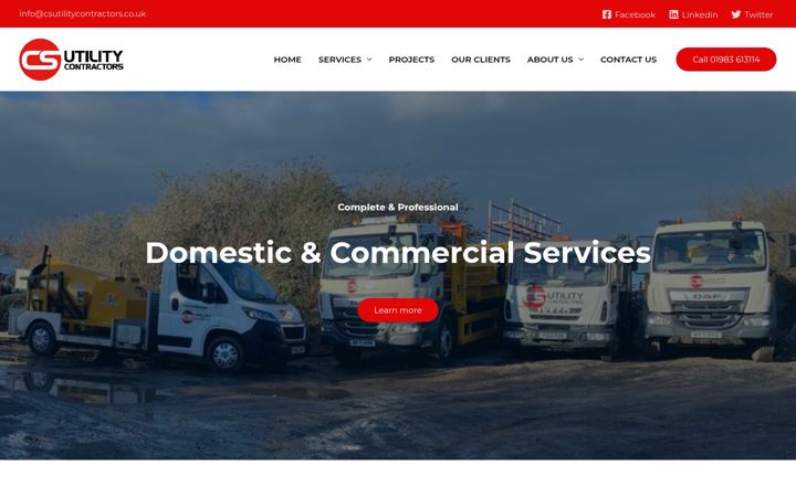 Екранна снимка на csutilitycontractors.co.uk