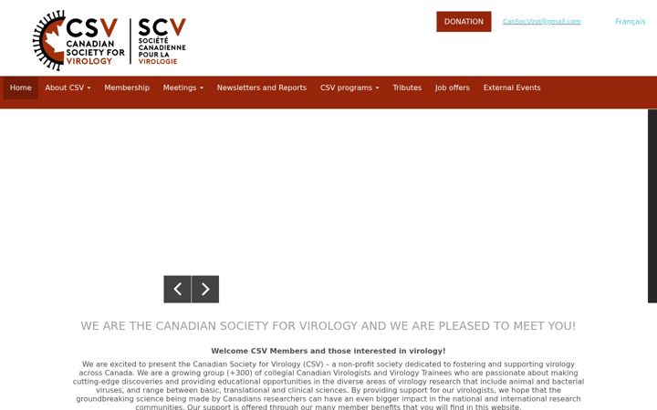 Screenshot of csv-scv.ca