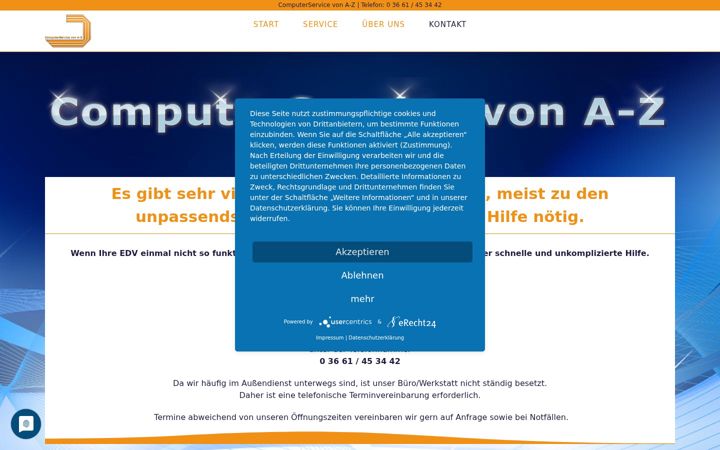 Screenshot of csvaz.de