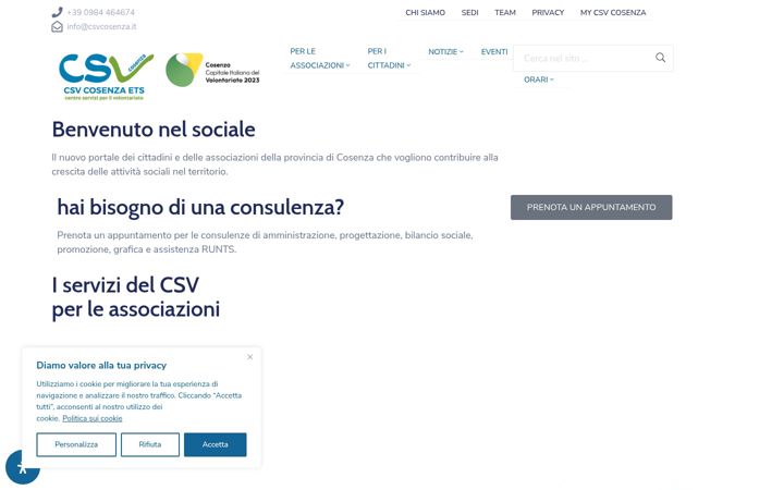 Screenshot of csvcosenza.it