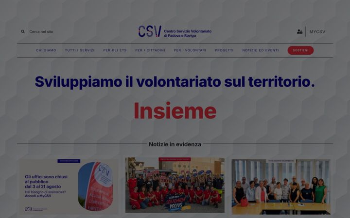Screenshot of csvpadovarovigo.org