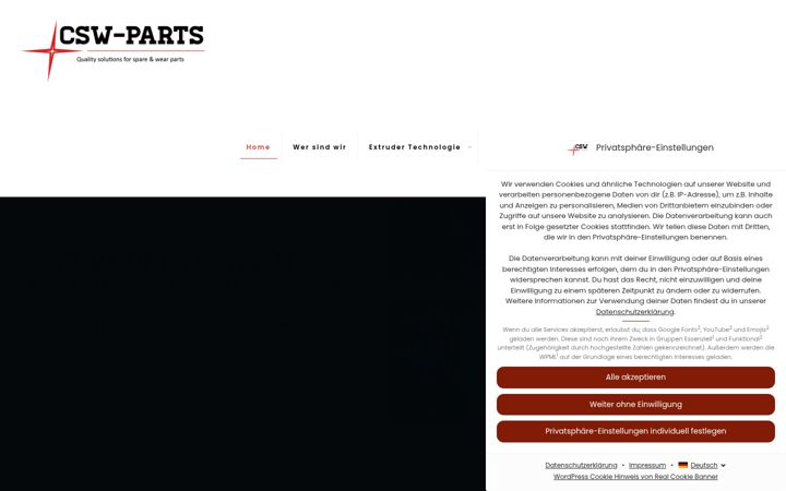 Screenshot of csw-parts-gmbh.com