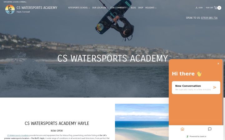 Screenshot of cswatersportsacademy.com