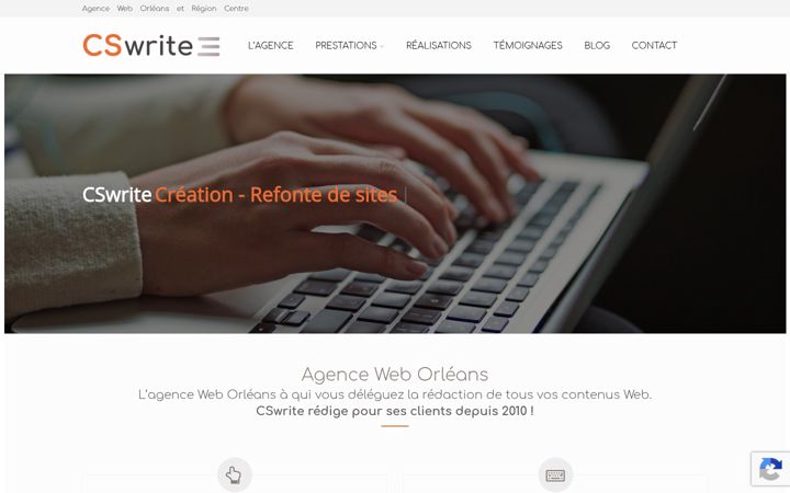 Captura de pantalla de cswrite.fr
