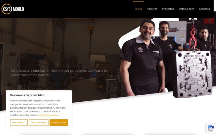 Screenshot of csysmould.com