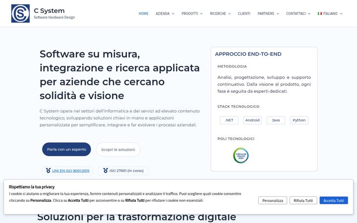 Screenshot of csystem.it