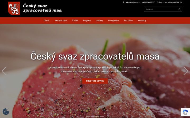 Skärmbild av cszm.cz