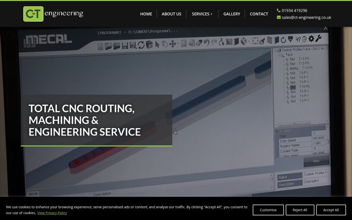 Screenshot of ct-engineering.co.uk