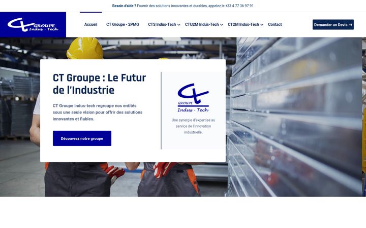 Screenshot of ct-industech-groupe.fr