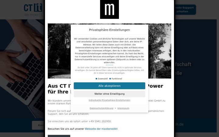 Screenshot of ct-it-gmbh.de