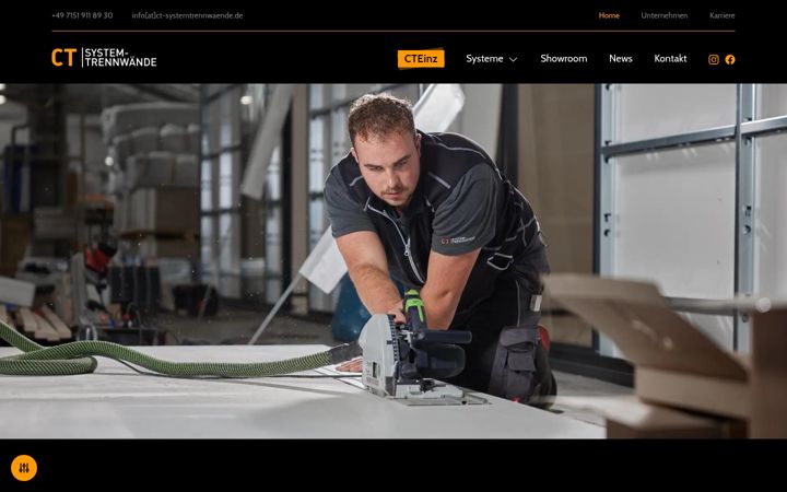 Screenshot of ct-systemtrennwaende.de