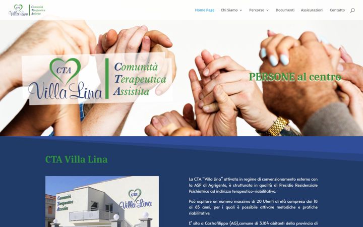 Screenshot of cta-villalina.it