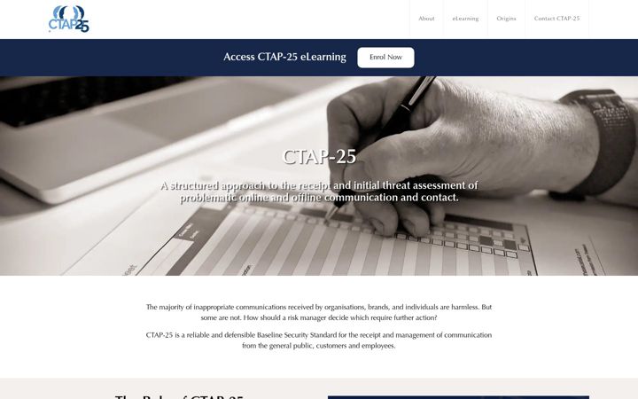 Screenshot of ctap25.com