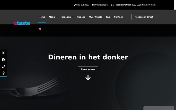 Screenshot of ctaste.nl