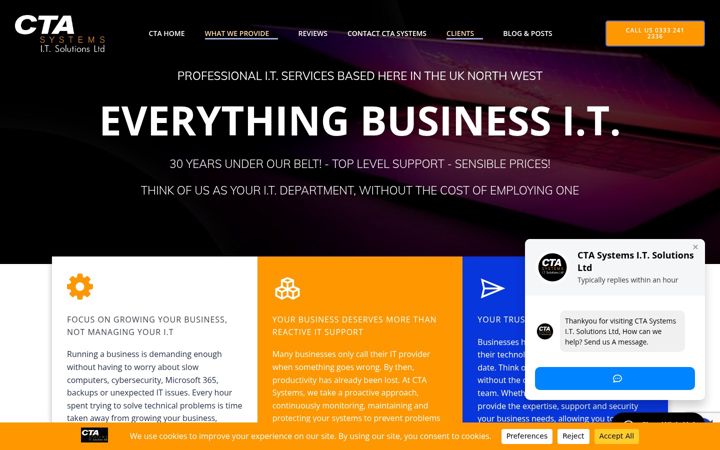 Screenshot of ctasystems.com