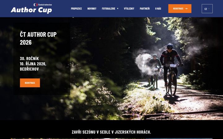 Skärmbild av ctauthorcup.cz